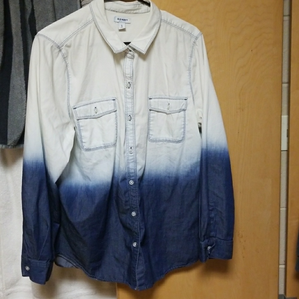 Dip dye button up